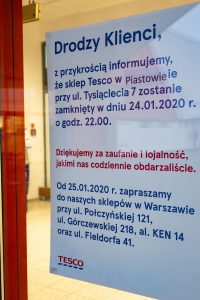 CZAS PIASTOWA zamkniecie tesco w piastowie castorama 2